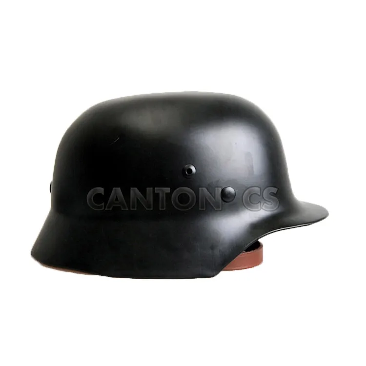 WW2 немецкий Элитный M35 Стальной шлем CS Army Luftwaffe Стальной шлем военный тренировочный шлем для активного отдыха безопасные шлемы - Цвет: black