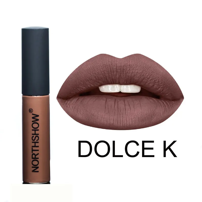 DOLCE K Брендовый макияж, телесный матовый бархат, жидкая губная помада водонепроницаемая, блеск, матовая губная помада, стойкая, сексуальные цвета, блеск для губ, набор для губ - Цвет: DOLCE K