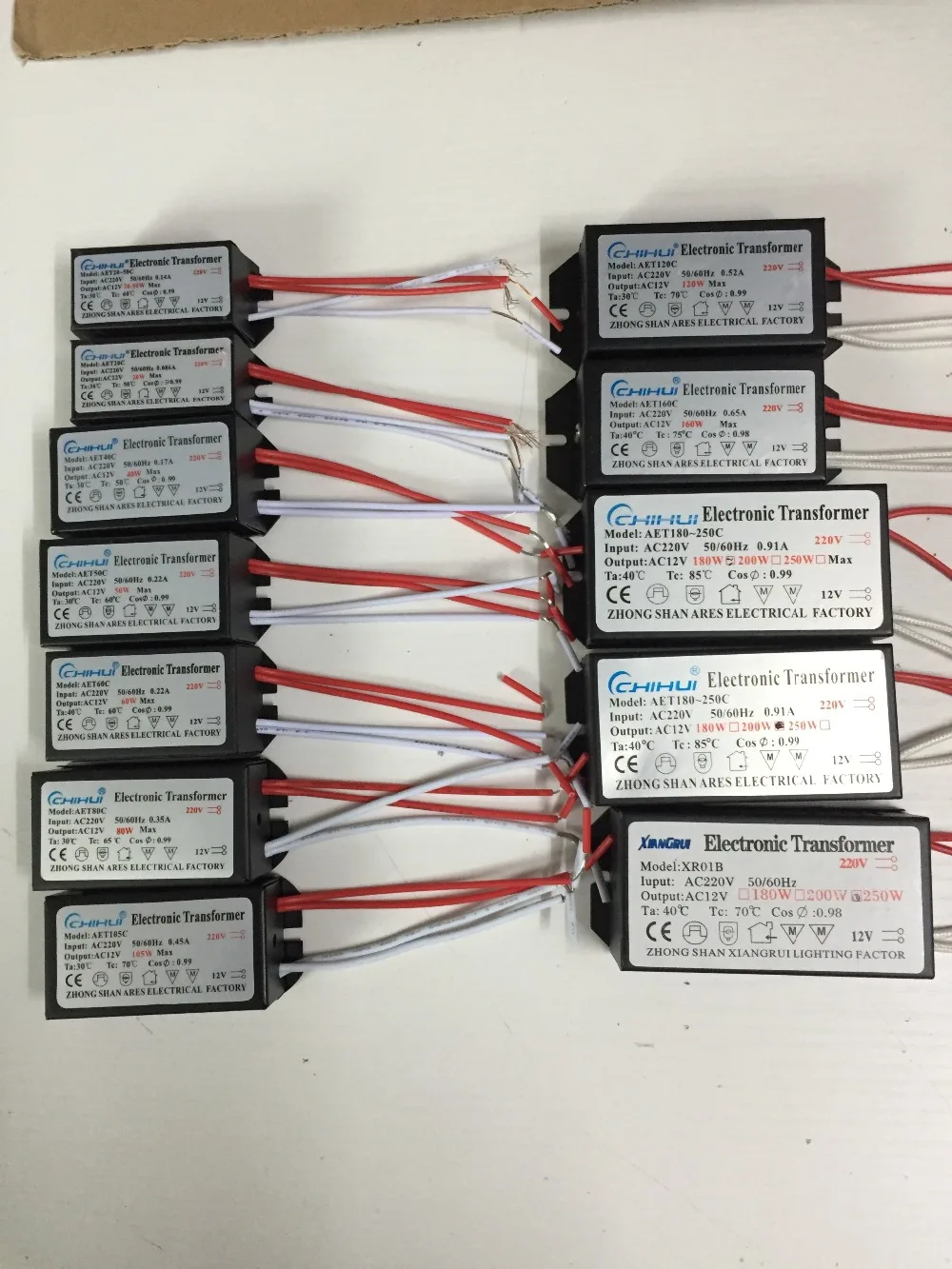100psc/Лот Оптовая Продажа 200 Вт электронный трансформатор 220В 12В светодиодная