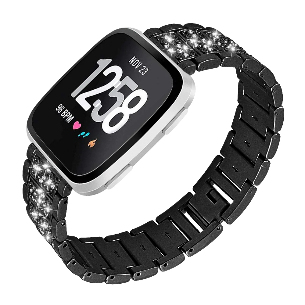 Металлические браслеты Joyozy со стразами для Fitbit Versa versa2 аксессуары с Стразы fit bit |