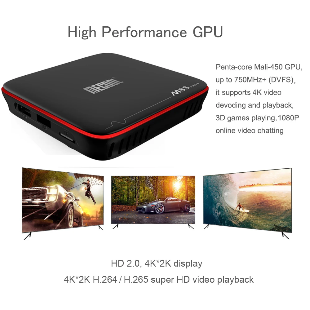 ТВ-приставка Mecool M8S Pro W Android Voice 4 K, четырехъядерный процессор Amlogic S905W, 1 ГБ, 2 Гб, DDR3, 8 ГБ, 16 ГБ, 2,4 ГБ, Wi-Fi, ТВ-приставка с голосовым управлением
