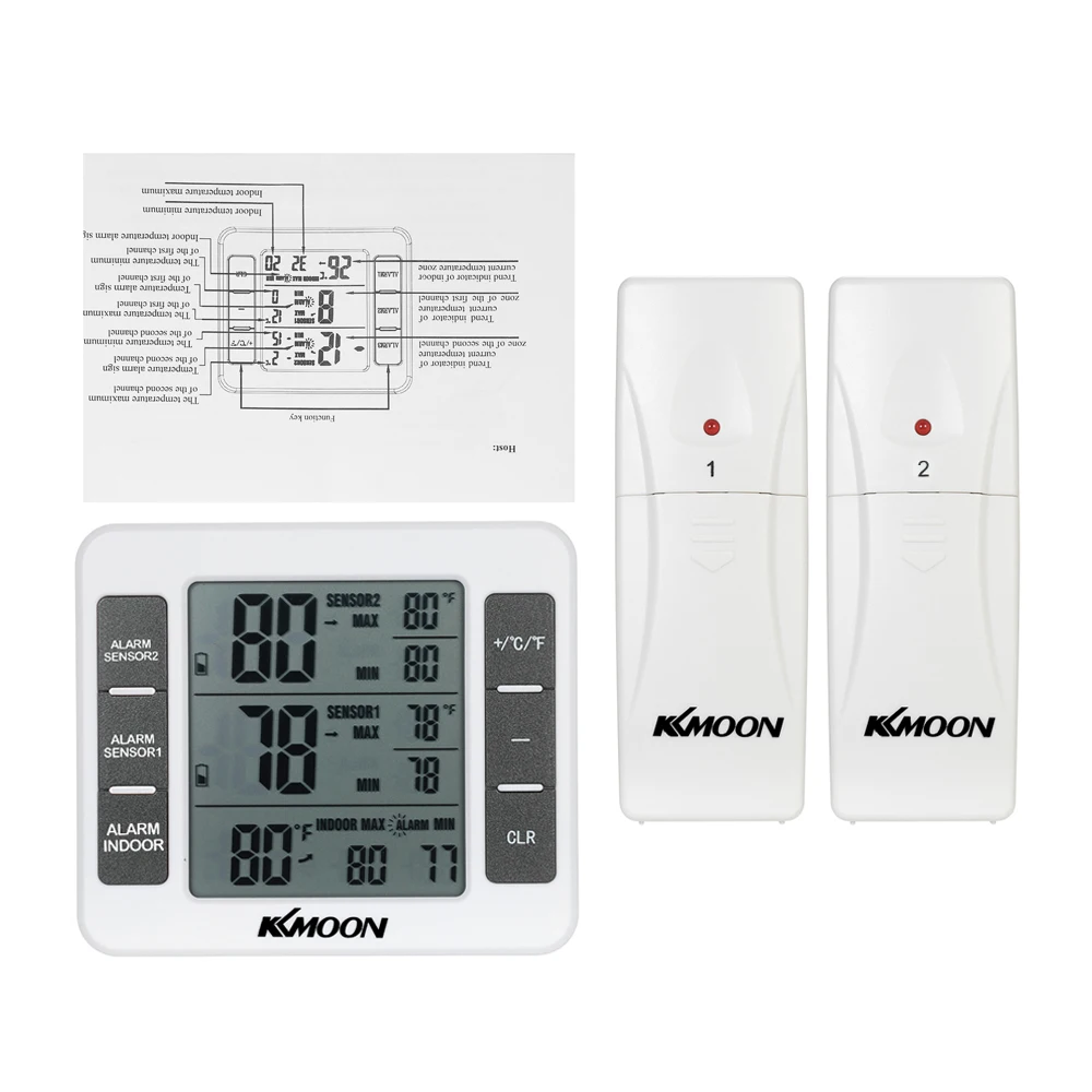 Mini Digital Thermometer Temperature Meter with Wireless Outdoor Transmitter 0C-50C Measurement C/F Max Min Value Display | Инструменты