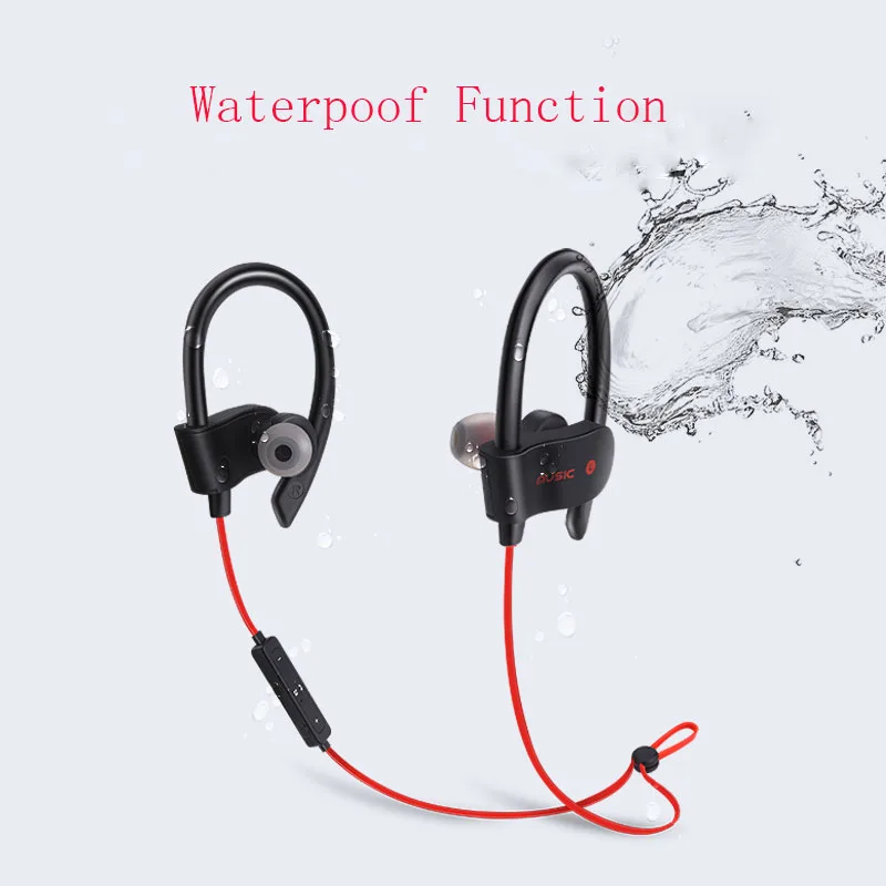 Bluetooth Наушники с микрофоном Беспроводной гарнитура Водонепроницаемый в ухо bluetooth