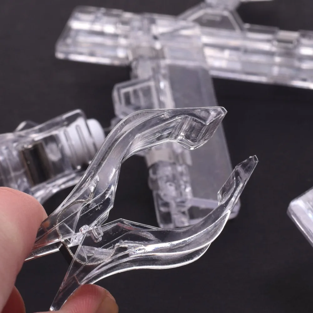 5 шт прозрачный цветной пластиковый вращающийся поп зажим в стиле товара знак