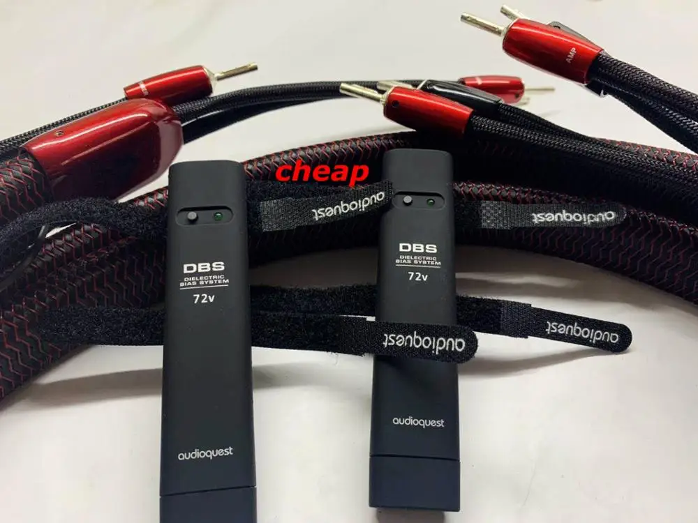 Redwood Speaker Cable Pair 2.5M Silver Spade Plugs 72V DBS audioquest cable | Электроника