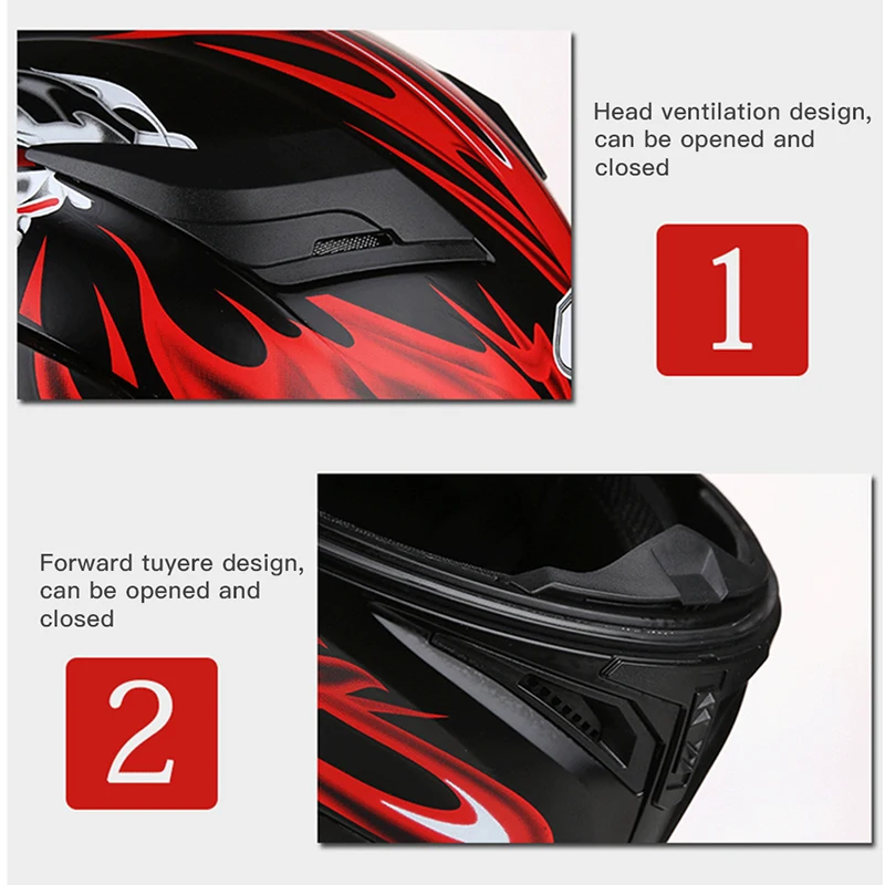 구매 DOT Moto-rcycle 레이싱 헬멧, Casque Moto LED 블루투스 이어폰 Kask 풀페이스 안전 헬멧 Casco Capacete 선글라스 렌즈