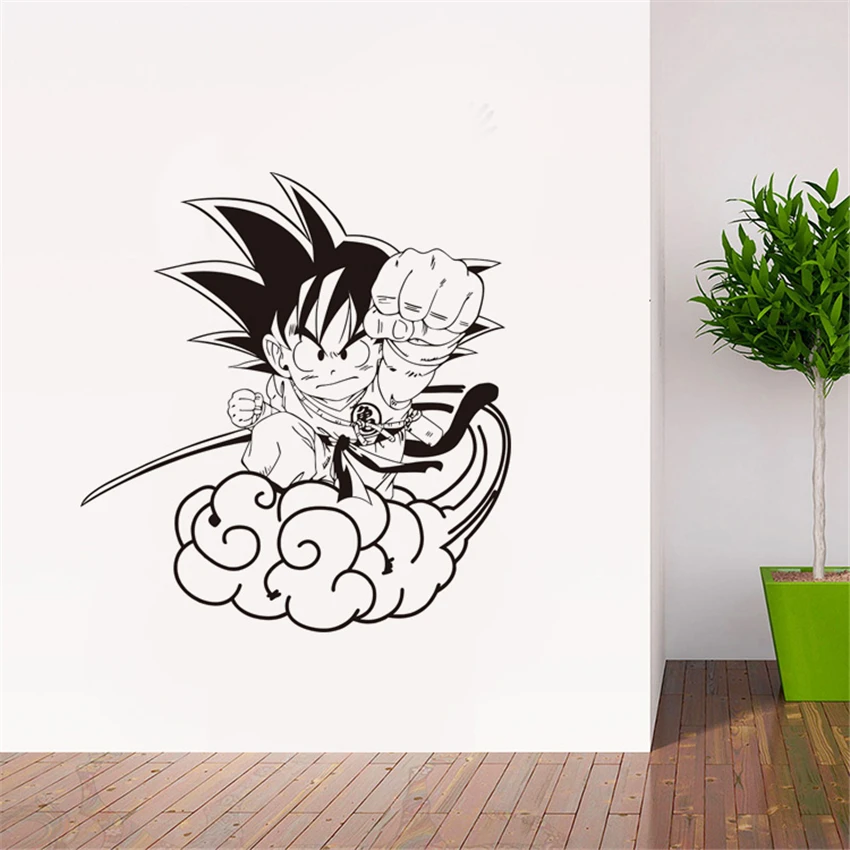 WXDUUZ мультфильм Dragon Ball Sun Wukong «сальто на облаке» виниловая наклейка на стену домашний декор детская комната обои Съемный B163