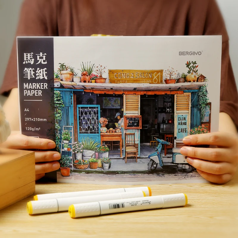 BGLN маркер книга A3/4/5 картина Бумага новичок ручная роспись дизайн Граффити взрослая живопись студенческие товары для рукоделия