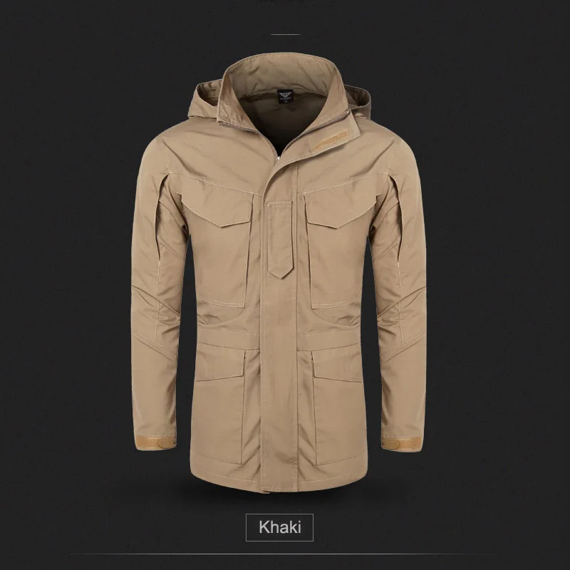 2016 Новая обновленная версия M65 полевой тренчкот ветровка куртка Taclite черная майка