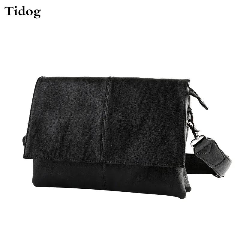 

Tidog Men's small bags leather bag fashion tide shoulder bag