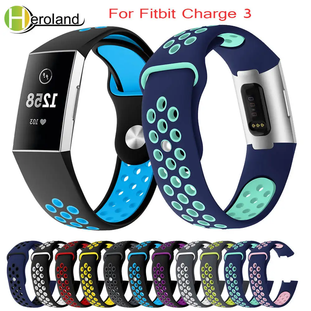 Ремешок для часов Fitbit Charge 3 сменный силиконовый браслет мужчин и женщин