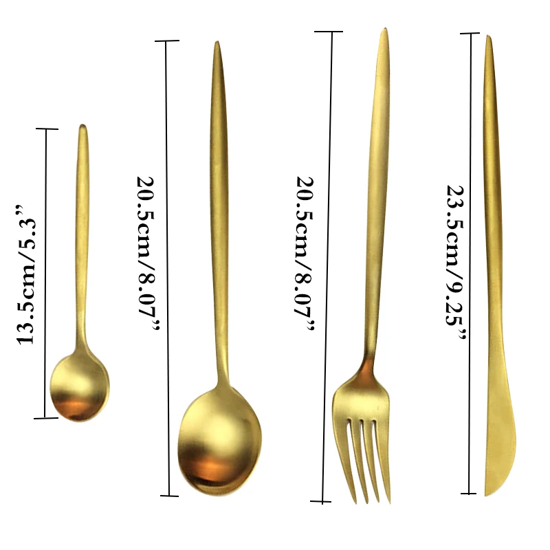 4 шт./компл. Золотая тарелка столовая посуда из нержавеющей стали брикет нож ложка