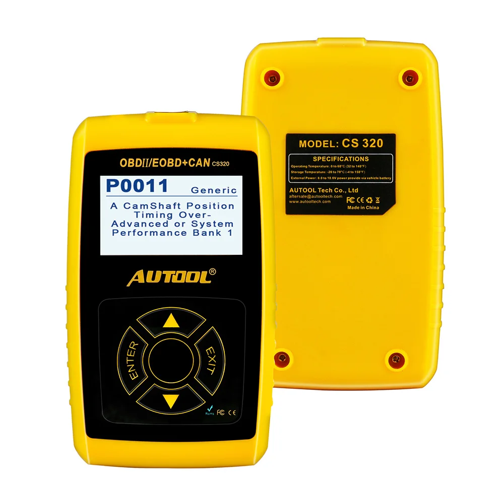 CARTOOL CS320 OBD2 Автомобильный сканер OBD 2 II Автомобильное устройство чтения кода авто