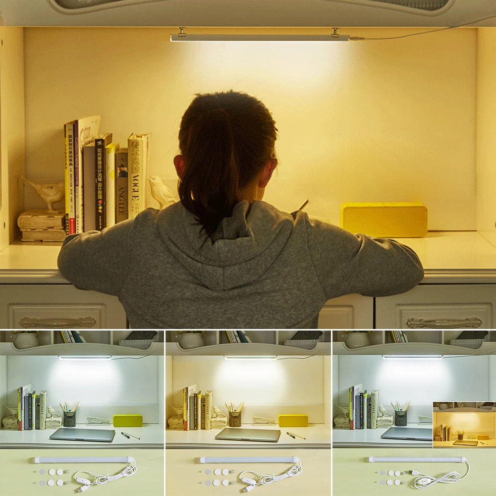 Dormitory LED Tube Reading Light Desk Lamp 6W USB Switch Adjustable DC5V Eye Protection School Student | Лампы и освещение