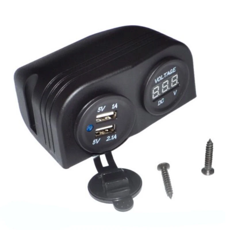 Двойное отверстие автомобильный прикуриватель розетка с палаткой база