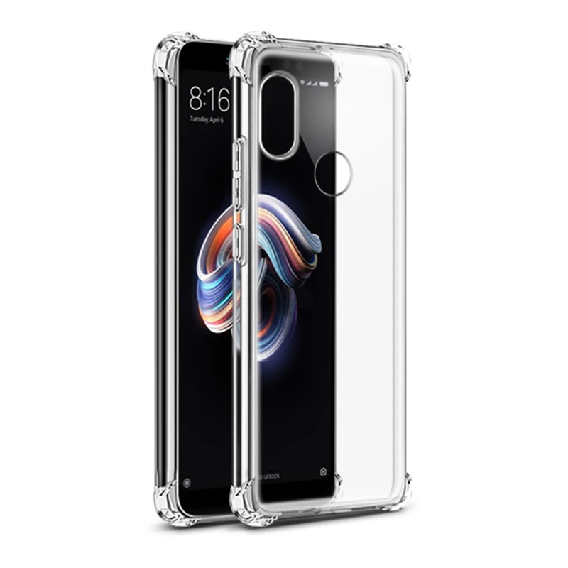 Clear Чехол для телефона Xiaomi Redmi Note 5, 6, 7 Pro, 7, 6 Pro, 6A, 5 Plus, прозрачный чехол-подушка безопасности с кристаллами для Xiaomi mi 9, 8, se, A1, A2, lite, F1 - Цвет: Clear