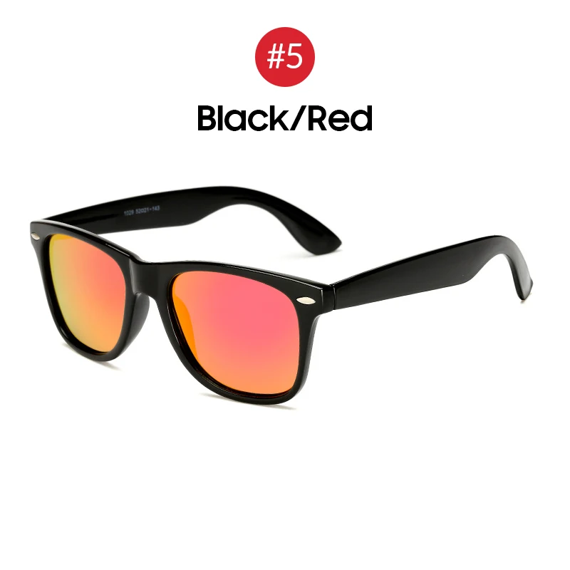 5 Black Red VIVIBEE, Классические солнцезащитные очки, мужские, поляризационные,, женские, синие линзы, поляризационные, для ночного вождения, поляризационные, солнцезащитные очки для женщин, для вождения - Цвет линз: 5 Black Red