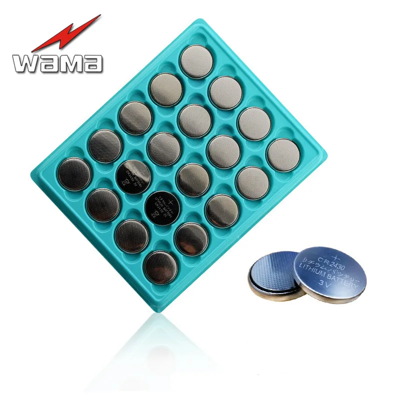 

20x Wama CR2430 3V Lithium Button Coin Battery Car Remote Key Electronic Product DL2430 BR2430 ECR2430 KL2430 EE6229