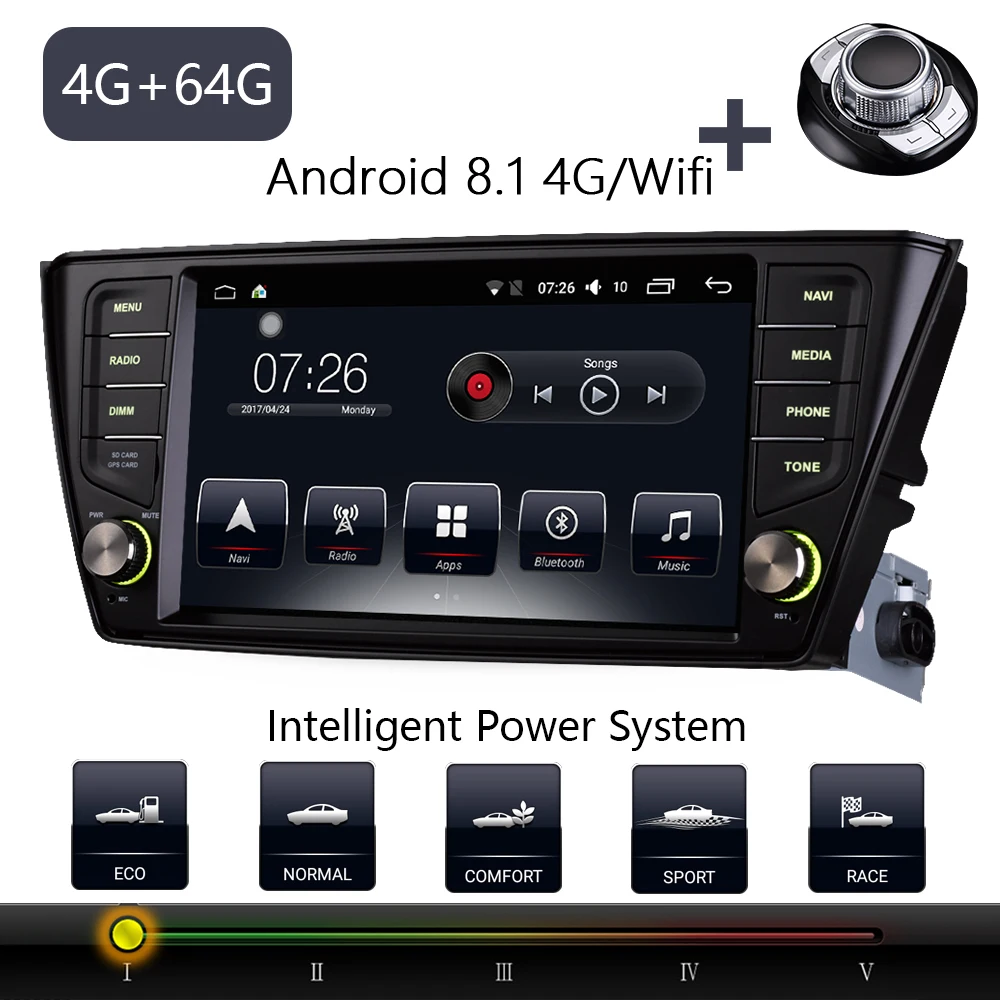 Автомобильный мультимедийный плеер 1 Din Android 8 автомобильный DVD для VW/Volkswagen Skoda fabia