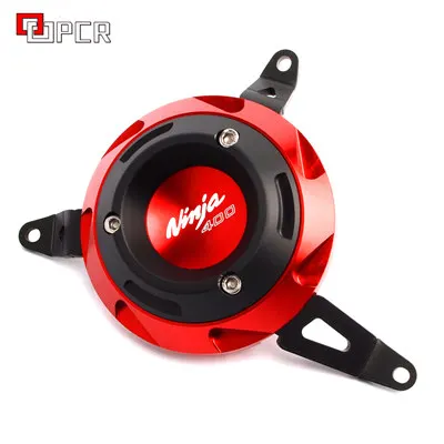 Right Red Логотип "Ninja400" для KAWASAKI NINJA 400 мотоциклетный протектор корпус двигателя крышка набор крышка двигателя комплект защита - Цвет: Right Red