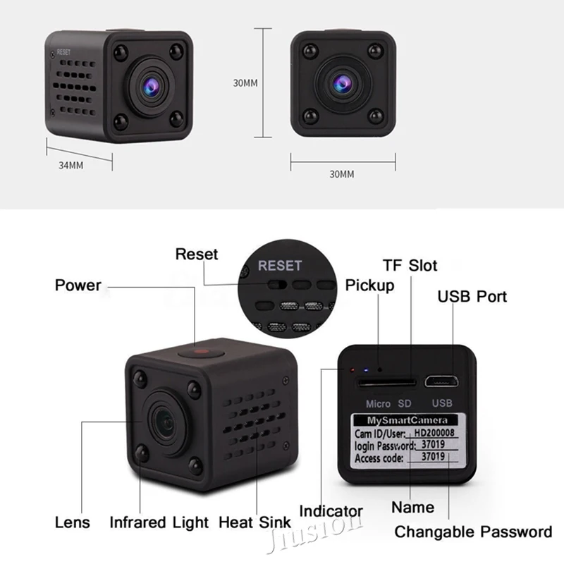 HDQ9 мини камера Wifi IP 1080P Full HD маленькая беспроводная Экшн DV DVR видеокамера Видео