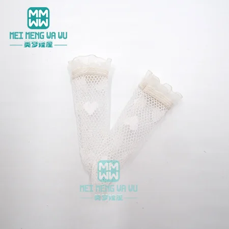 XB--XW--002--A Аксессуары для Blyth модные белые кружевные чулки, кружевные носки в горошек для Blyth Azone 1/6 doll - Цвет: XB--XW--002--A