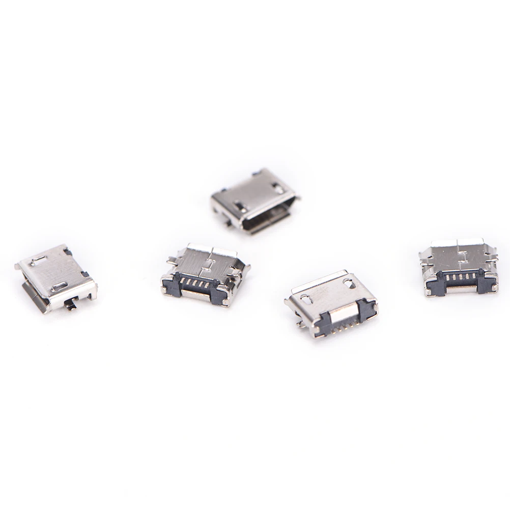 

10Pcs Micro USB 5pin B Type Female Connector For Mobile Phone Micro USB Jack Connector 5 pin Charging Socket Sell
