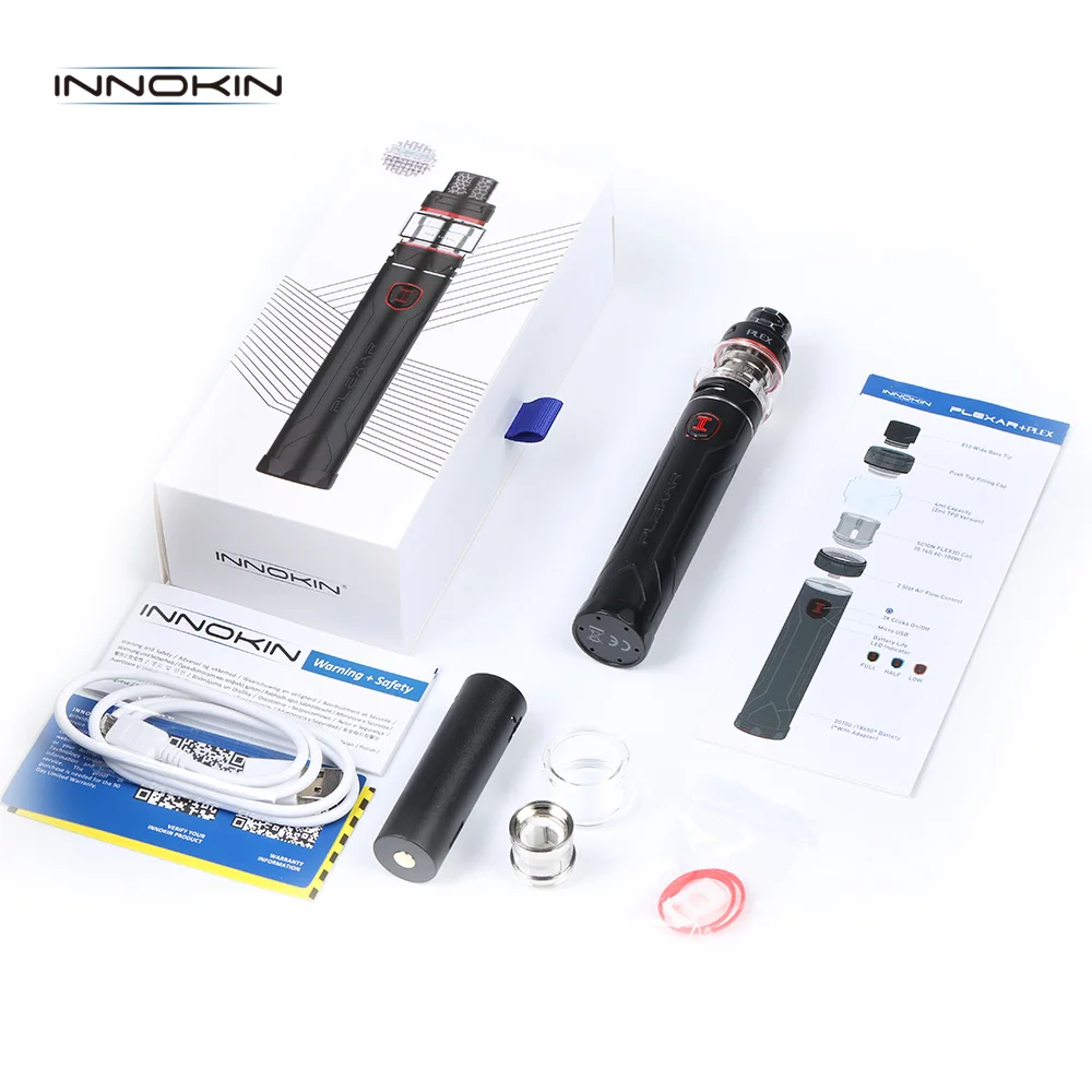 Оригинал Innokin Plexar Kit 100 Вт Mod 4 мл Plexus Tank Scion с Plex3D 0.14ohm спиральная электронная