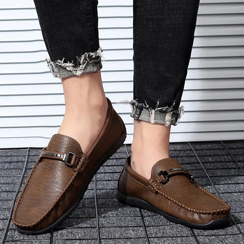 Casual Shoes Men Fashion New Peas Breathable Comfortable Mans Footwear Loafers Men's Moccasins Zapatos De Hombre | Обувь