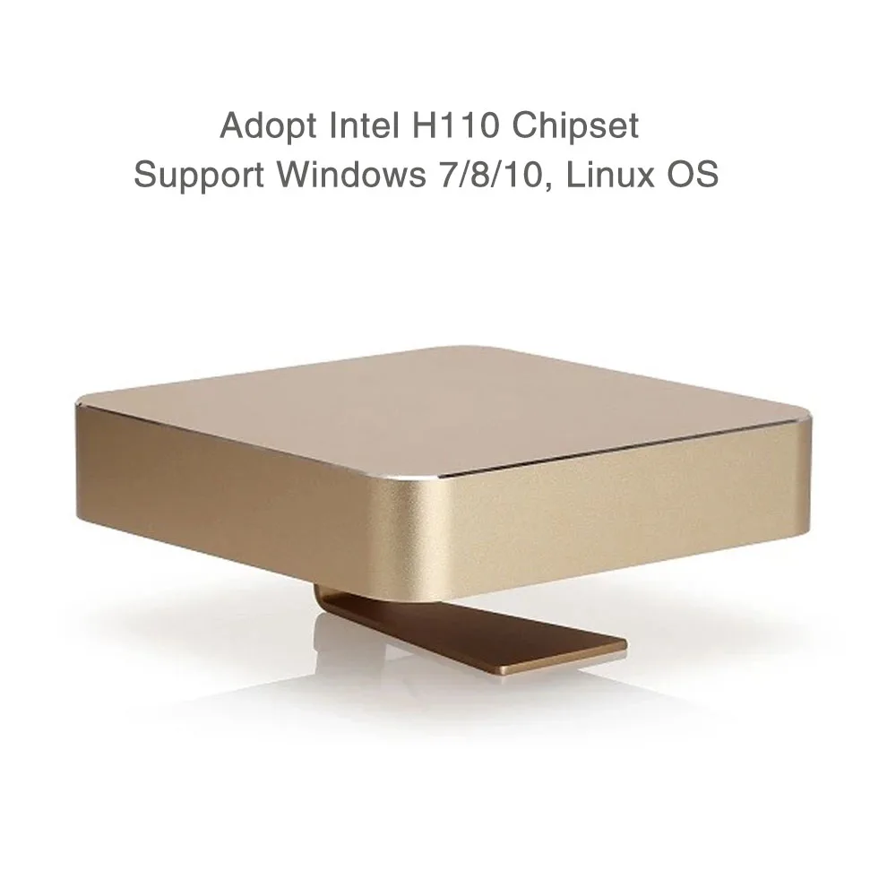 Мини-компьютер Yanlin Intel H110 материнская плата Core i3 6100 i5 6500 i7 6700 3 * HDMI порт дисплея Linux
