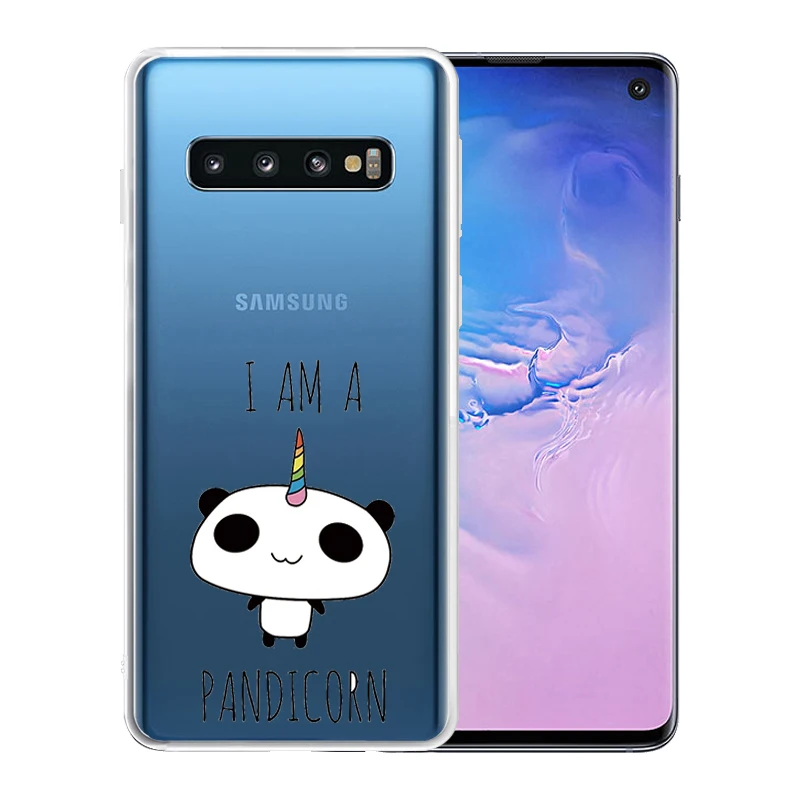 Милый мультфильм Животные панда чехол для телефона samsung Galaxy S10 6 1 &quotтонкие мягкие