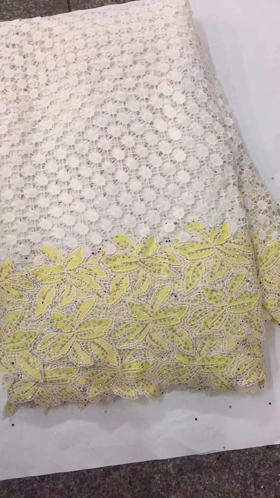 high quality african cord lace fabric chemical water soluble guipure blue fashion LYY906A | Дом и сад