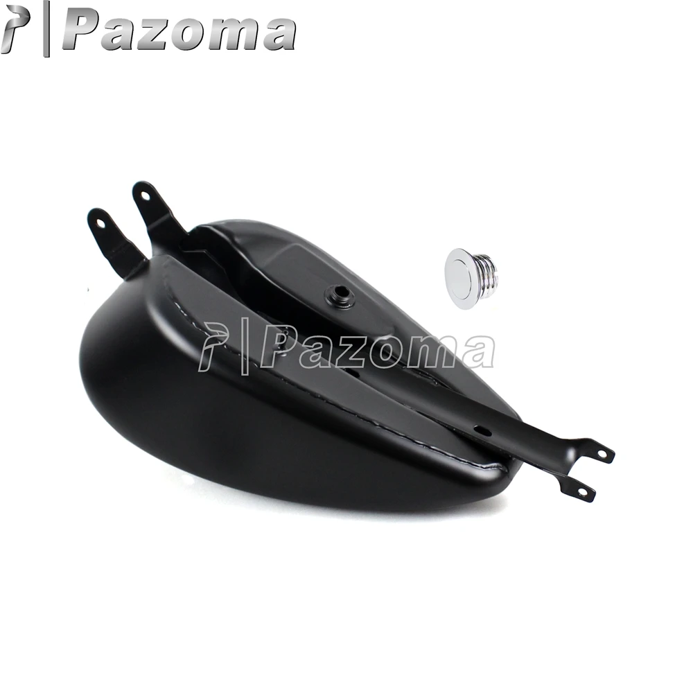 Black Moto 3.3 GAL EFI Fuel Tank Motorcycle Oil Gas for Harley Sportster XL1200 XL883 XL 883 1200 2004-2006 | Автомобили и