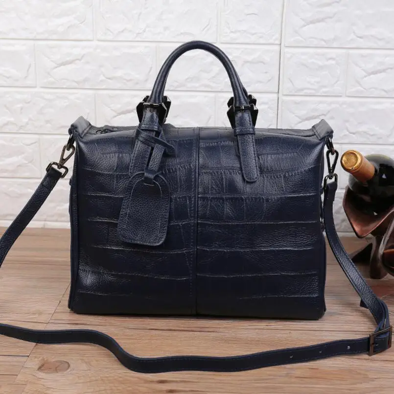 Женская сумка из натуральной кожи с тиснением лисий хвост и Лилия|bag high quality|women