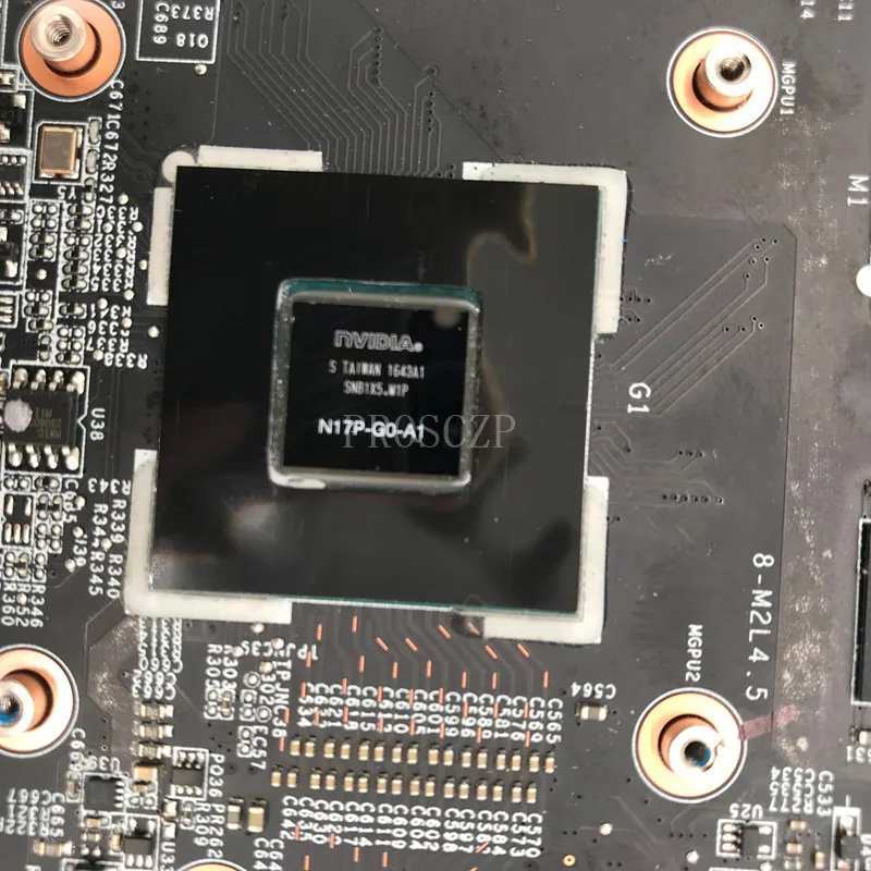 High quality For GE72VR MS-16J91 Laptop motherboard With SR32Q I7-7700HQ CPU GTX1050M 4 GB N17P-G0-A1 100% full Tested | Компьютеры и