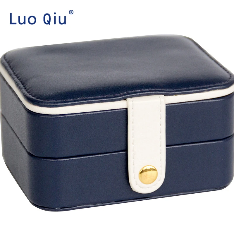 Creative small jewelry box multi-layer portable travel earring for leather earrings | Дом и сад