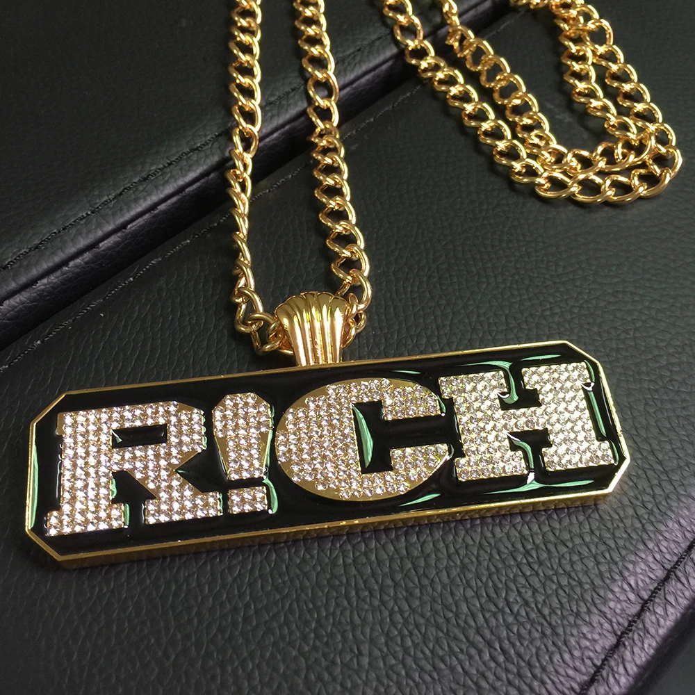 Женские и мужские ювелирные изделия в стиле хип-хоп подарки с золотыми