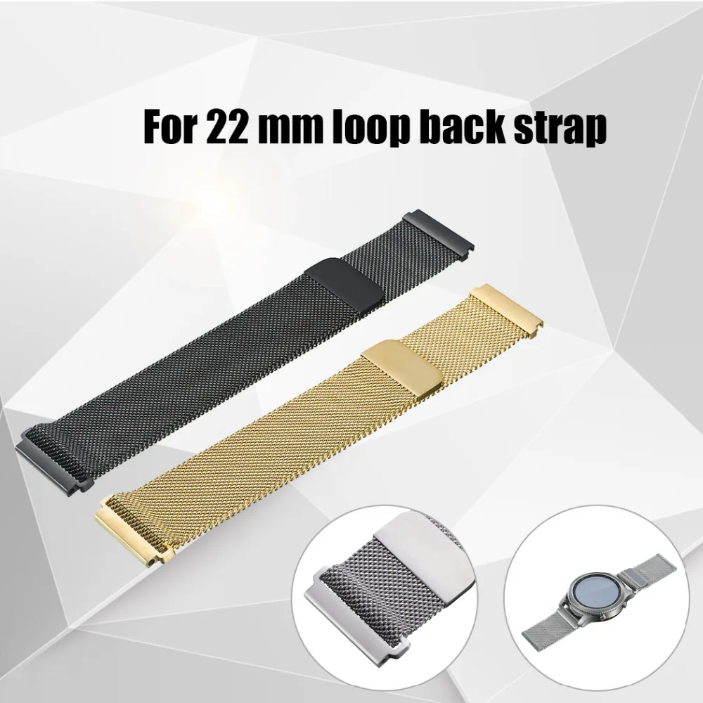 Milans, ремешок из нержавеющей стали для Xiaomi Huami Amazfit GTR Pace Stratos 2/2 S, Смарт-часы 22 мм, ремешок для samsung Galaxy huawei GT Active