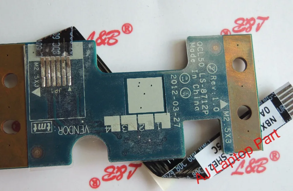 

Original For HP ENVY M6 M6-1000 Power Button Board with Cable LS-8712P