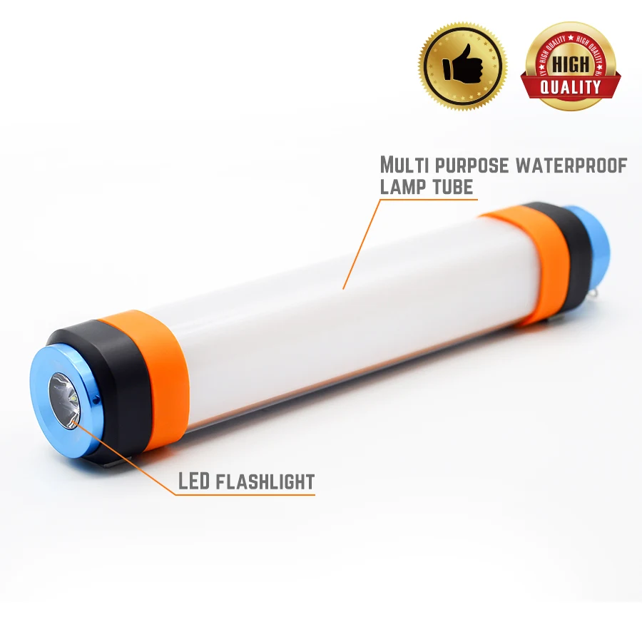 

USB Rechargeable Tactical Flashlight LED Emergency Light LED Flashlight IP68 DC5V Power Bank Portable Lantern Hiking Torch SOS