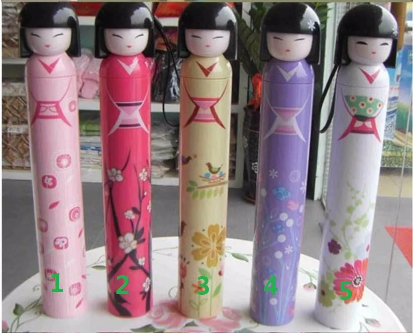 Новинка кукла Kokeshi складной зонт японские куклы Милые Складные кимоно в бутылке