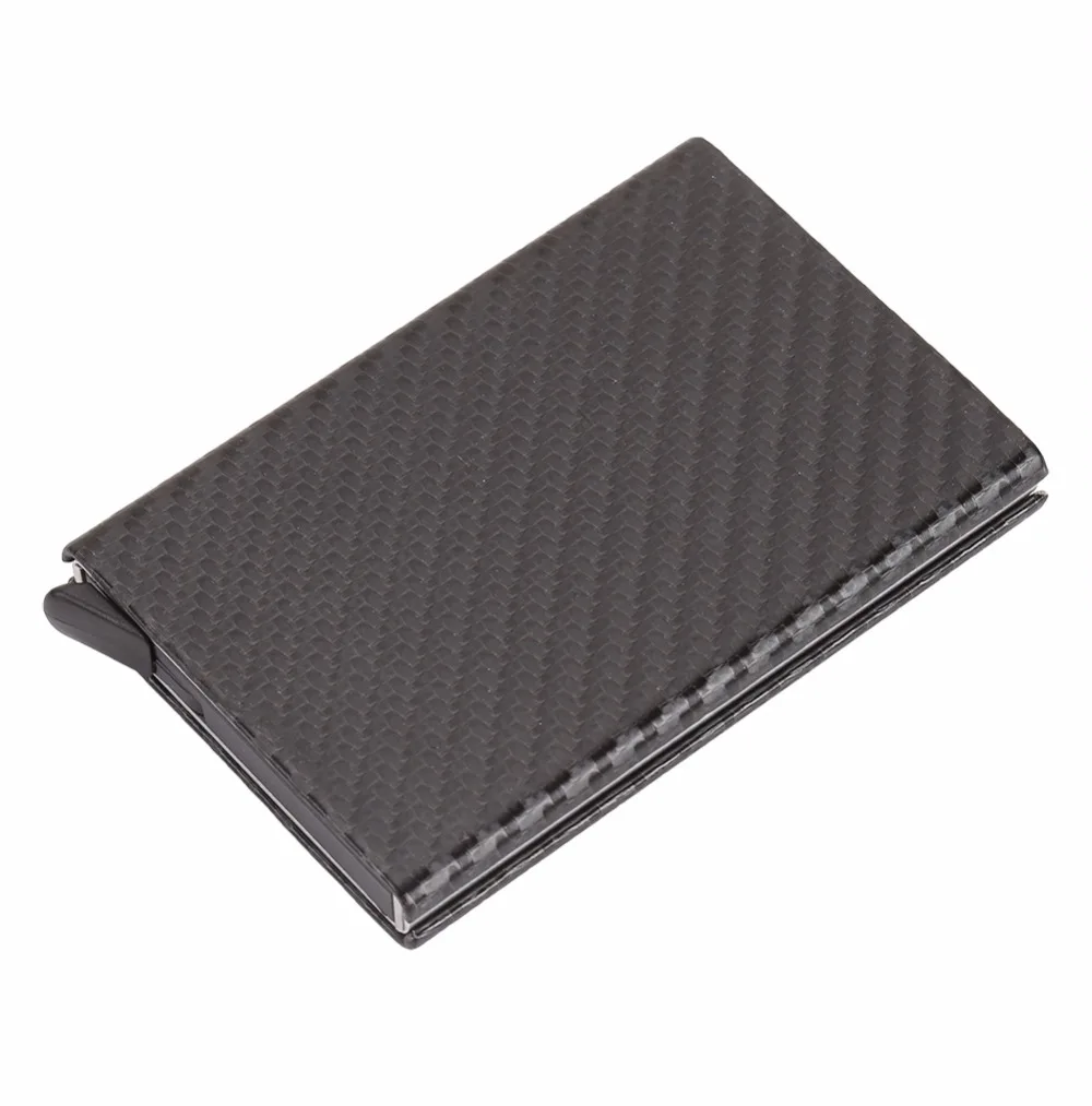 Artmi Men Business Card Case RFID Blocking Wallet Carbon Fiber Holder Automatic Pop-up Aluminum | Багаж и сумки