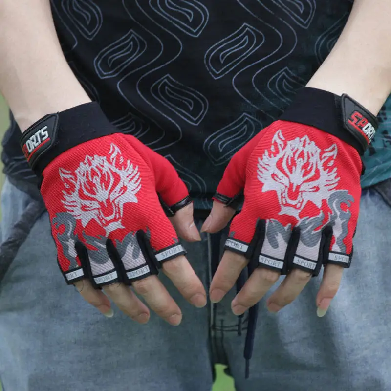 Wolf Outdoor Sports Bike Bicycle Cycling Biking Gel Half Finger Gloves winter breathable Men's and women's sport bike gloves p