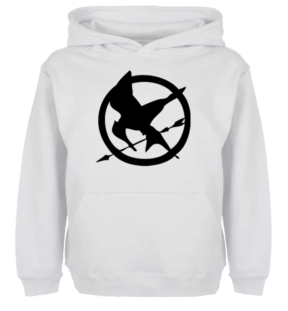 Модная толстовка унисекс с капюшоном принтом Голодные игры для мужчин и женщин