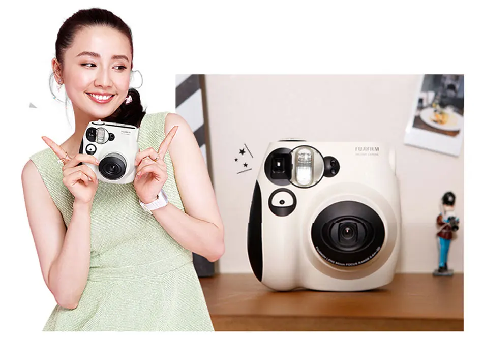Оригинальная Fujifilm Fuji Instax Mini 7C фотокамера моментальной печати розового и синего цвета дешевле, чем mini 8