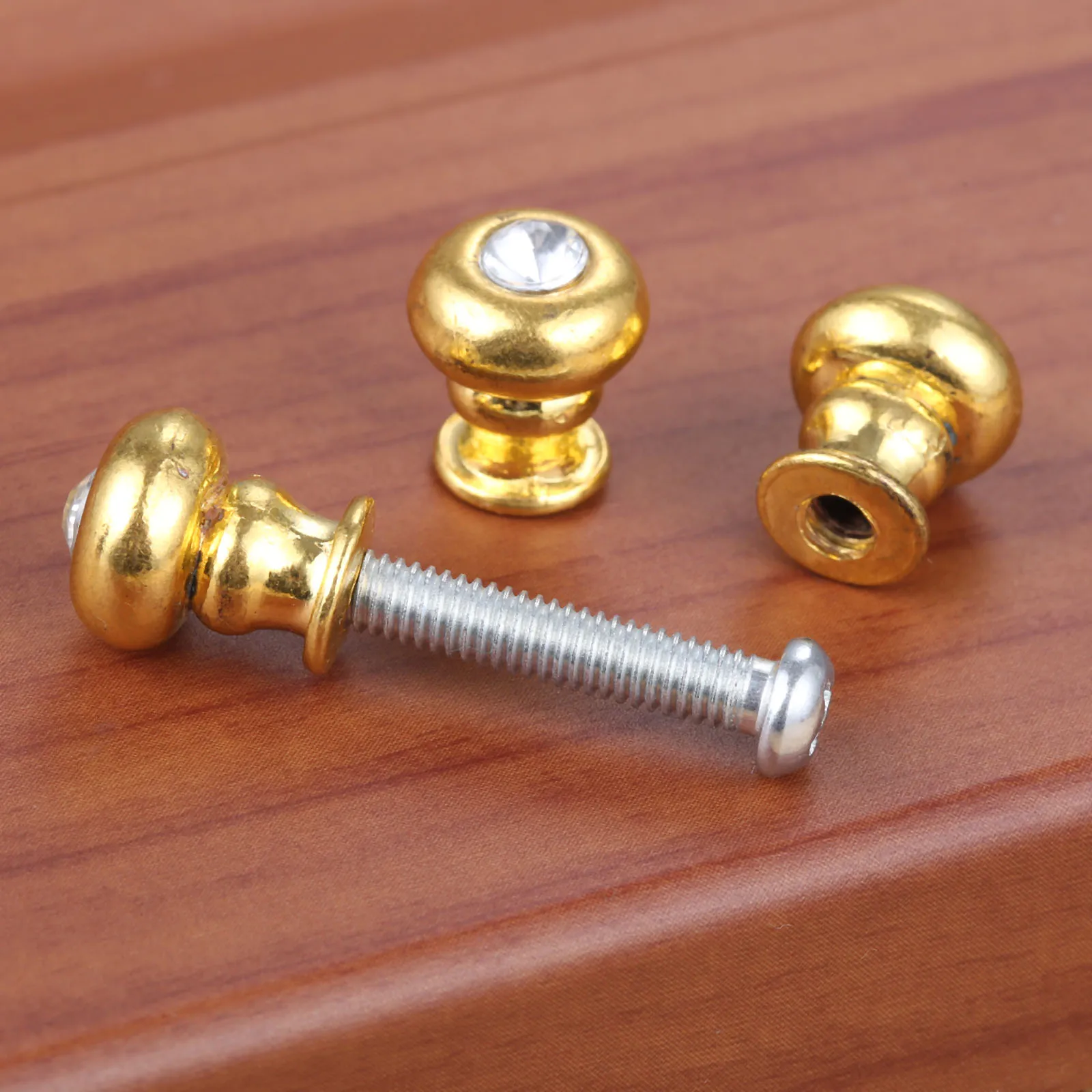 5Pcs Furniture Cupboard Handles With Rhinestone Drawer Pull Knob Cabinet Dresser Handle Antique Box Drawer Door Pull Handle