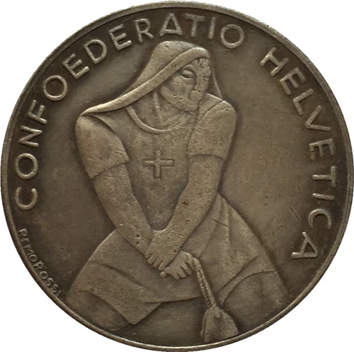 Швейцария 1939 5 Франкен Битва за лаупен копия монет|shipping carton|coin doorcoin pouch |