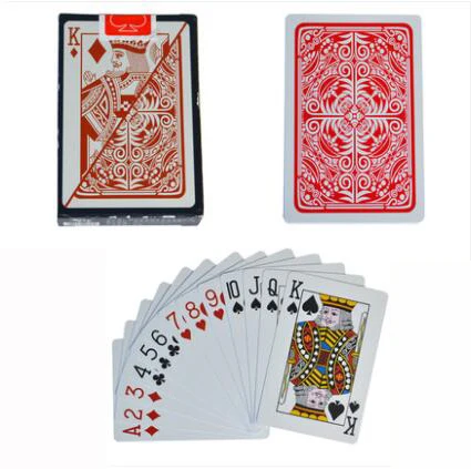 5735 Red 1 колода/54 шт Техасский Холдем пластиковые игральные карты Игры покер карты водонепроницаемые и скучные польские Покер звезда настольные игры 58*88 мм карты - Цвет: 5735 Red