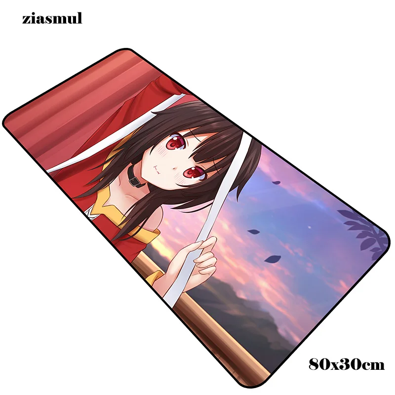 size 800x300x2mm Konosuba коврик для мыши, большой компьютерный геймерский коврик для мыши 800x300x2 мм, лидер продаж, коврик для мыши, эргономичный гаджет, офисные настольные коврики - Цвет: size 800x300x2mm