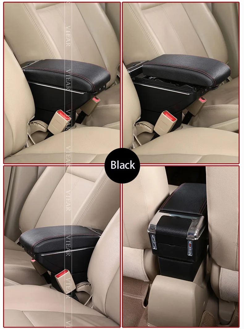 Vtear для opel corsa b/zafira подлокотник коробка USB подлокотник интерьер вращающийся центральная консоль магазин модификация хранения аксессуары